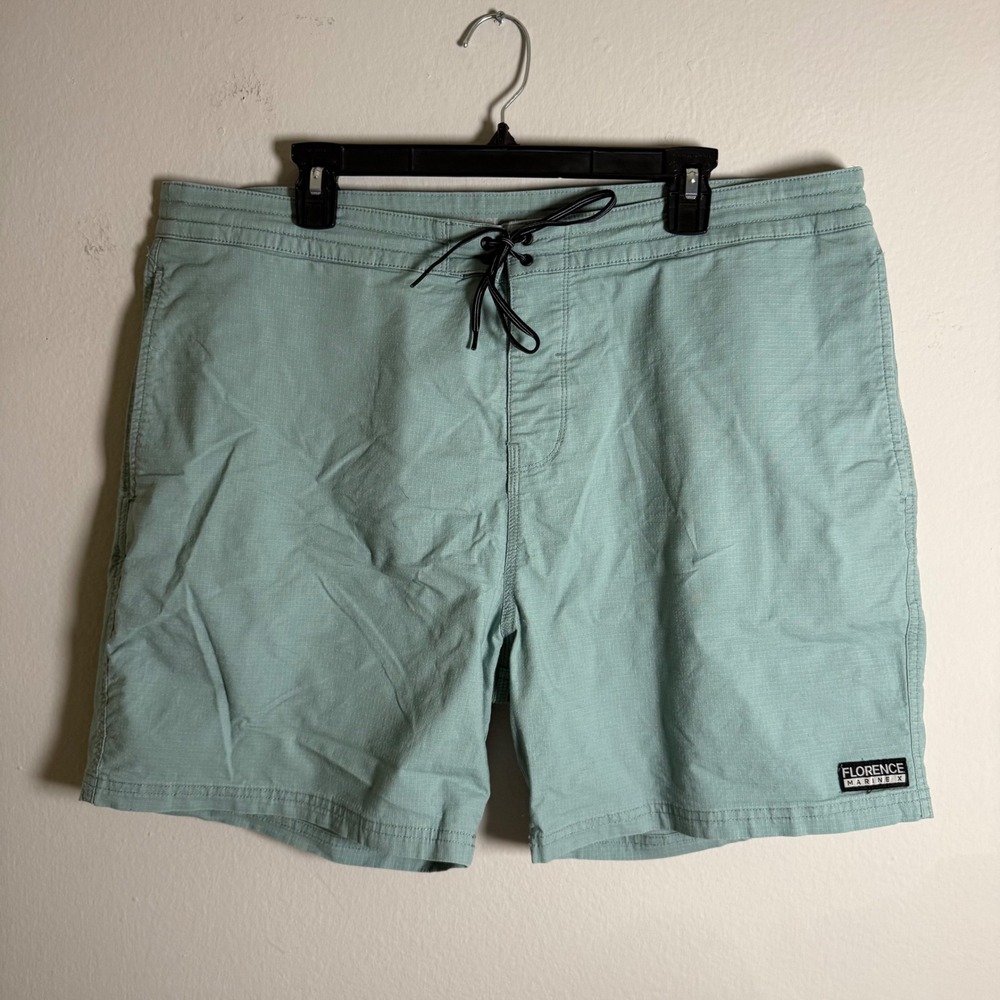 Florence‎ Marine X Mens Sage Green Ripstop Board Shorts Size 38 FMWK00004 Surf